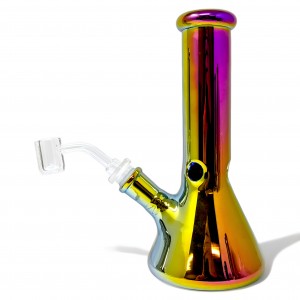 8" Electroplated Polished Precision Beaker Water Pipe - [WPL1864]