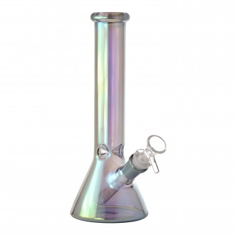 10" Electroplated Beaker Water Pipe - Assorted