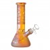 8 inch leaf electroplated beaker bong in assorted colors