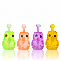 7" Night Watcher Owl Water Pipe - Assorted