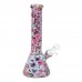 10-Inch Marble Painted Beaker Water Pipe with Assorted Colors