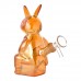 6 Inch Hop & Puff Electroplated Rabbit Glass Water Pipe