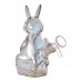 6 Inch Hop & Puff Electroplated Rabbit Glass Water Pipe