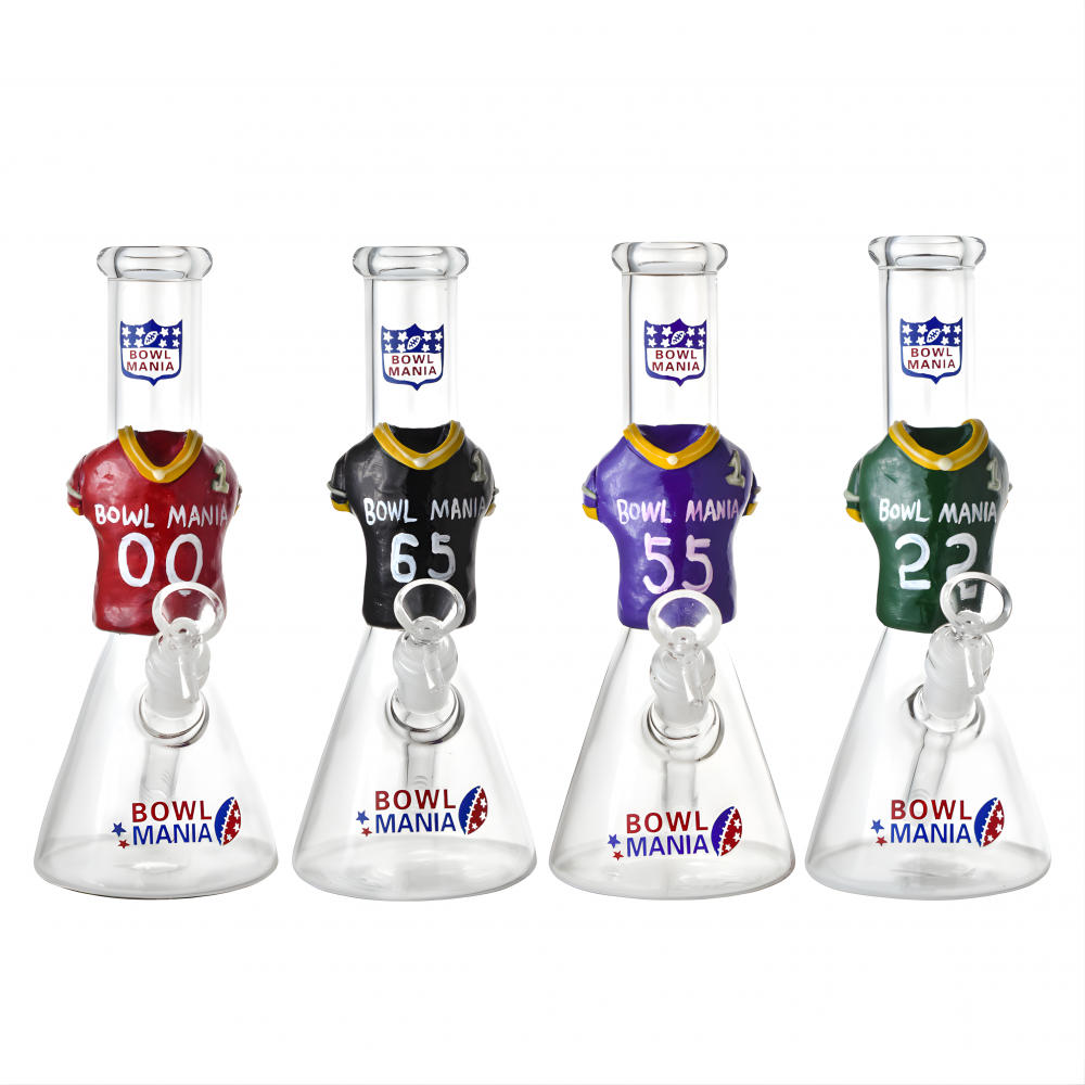 10" Bowl Mania Soccer Jersey Beaker Water Pipe
