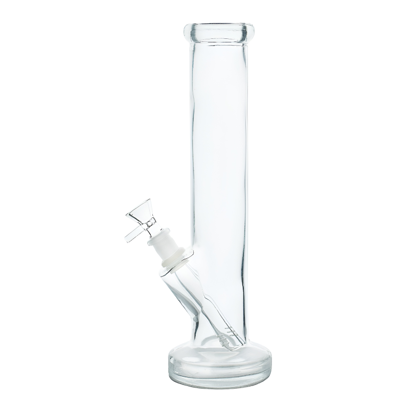 12" Clear Straight Tube Water Pipe &ndash; Clear