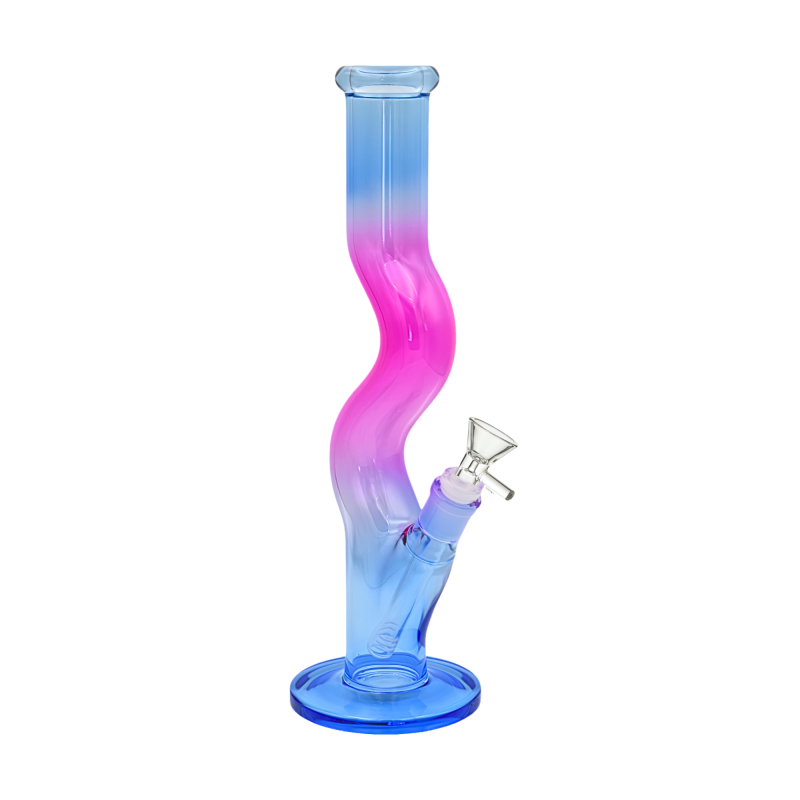 16" Multi Color Zig Zag Water Pipe