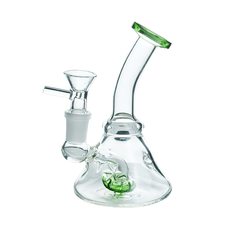 5" Showerhead Perc Ice Pinch Mini Beaker Water Pipe