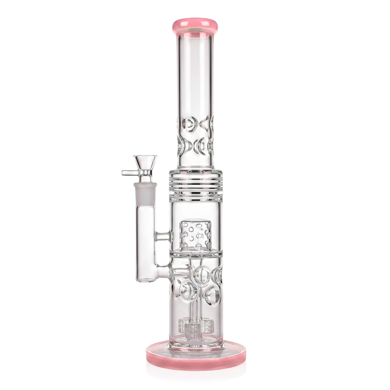16" Triple Matrix Perc Ice Pinch Cylindrical Water Pipe
