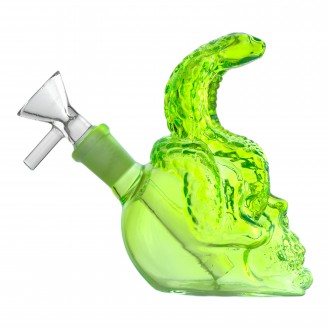 4.5" Skull Snakehead Water Pipe - Assorted