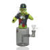 9" Cozy Zombie Baseball Guy Glass Water Pipe