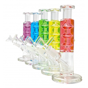 6.5" Glycerin Filled Straight Water Pipe  [WSG008]