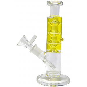 6.5" Glycerin Filled Straight Water Pipe  [WSG008]