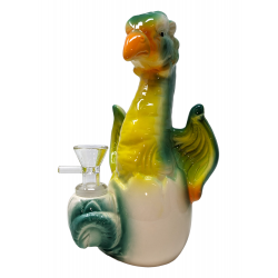 7.9" Hatching Dragon Bird Ceramic Water Pipe - [WSG013]