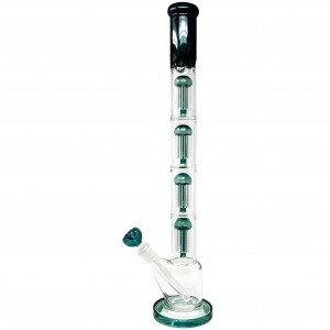 23.6" Tall Beaker Tower Quadra Sextuple Tree Perc Water Pipe [WSG2455]