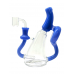 7" Round Disk Recycler Water Pipe - [WSG4712]