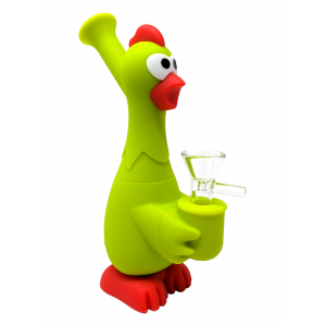 6.9" Silicone Screaming Chicken Water Pipe - [WSG854]