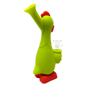 6.9" Silicone Screaming Chicken Water Pipe - [WSG854]