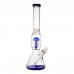18-inch thick 7mm glass beaker water pipe with 12-arm tree percolator