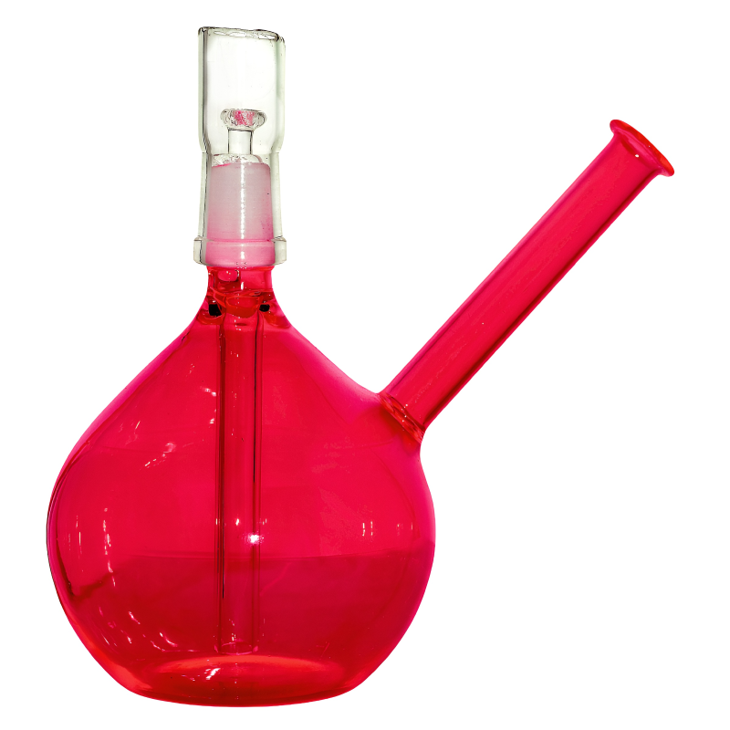 5.5" Round Flask 14mm Cap & 10mm Quartz Nail Water Pipe