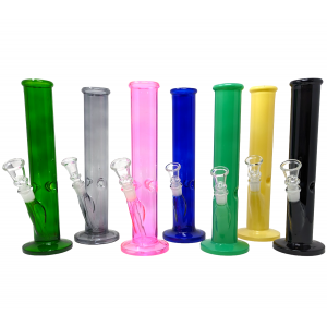 10" Assorted Full Color Ice Catcher Straight Water Pipe - [XW50CT]