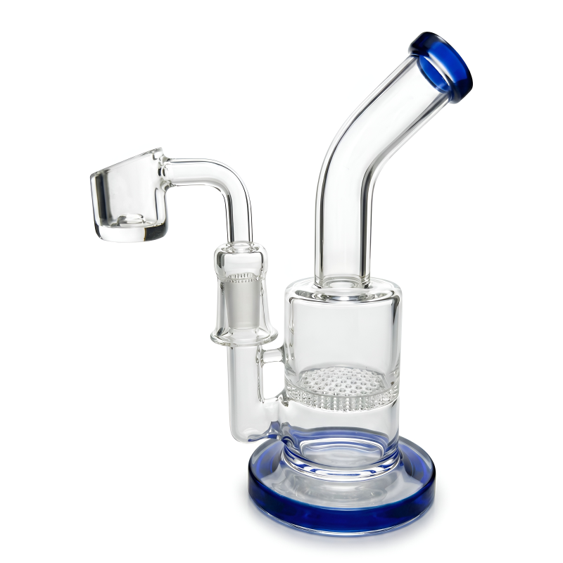 6" Mini Honeycomb Perc Cylinder Dab Rig