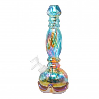 9" Spindle with Crown Soft Glass Water Pipe – GOG [Y106G]