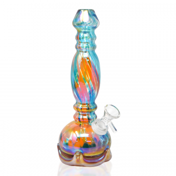 9" Spindle with Crown Soft Glass Water Pipe – GOG [Y106G]