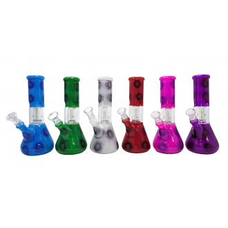 8" Single Perc Sunflower Design Water Pipe [YT19]