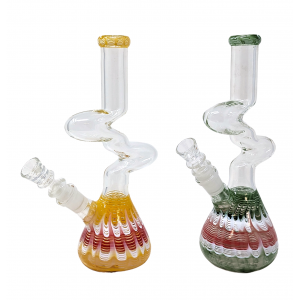 10" Zong Outside Art Work Beaker Water Pipe - [ZD166]