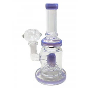 7" Slyme Art Perc Rim Art Water Pipe [ZD186]