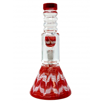 6" Rake Base Rim Neck Beaker Water Pipe Rig - [ZD232]