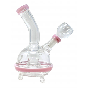 6" Slyme Accent Showerhead Perc UFO Water Pipe - [ZD249]