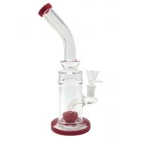10" Assorted Showerhead Perc Bent Neck Water Pipe Rig - [ZD251]