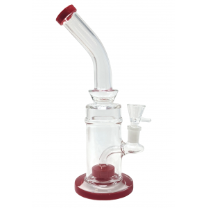 10" Assorted Showerhead Perc Bent Neck Water Pipe Rig - [ZD251]