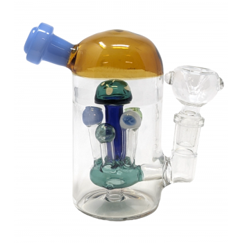 5" Multi Mushroom Perc Water Pipe Rig - [ZD252]