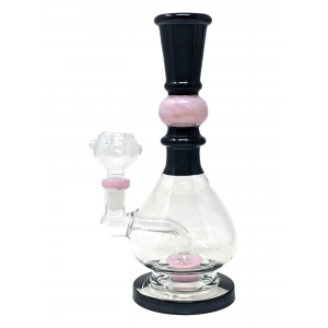 8" Black W/ Slyme Color Water Pipe - [ZD262]