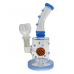 6" Multi Marble W/ Ball Perc Water Pipe - [ZD263]