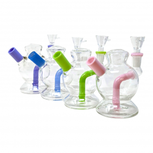 4" Slime Color Sphere Shape Water Pipe Assorted color [ZD273]