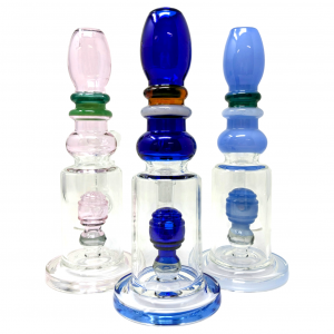 8" Twirl Master W/ Perc Water Pipe - [ZD281]