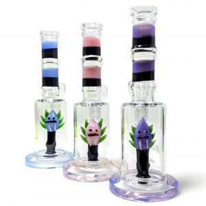 8" Duo Blend Beastly Hornado Perc Water Pipe [ZD295]