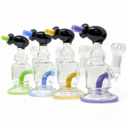 6" Hydro-Shooter Style Shower Head Perc Water Pipe [ZD298]