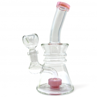 6" Flask-Tastic Duo Rim Shower Head Perc Water Pipe [ZD300]