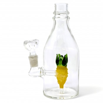7" Pineapple Bliss Perc Bottle-Shaped Water Pipe - [ZD315]
