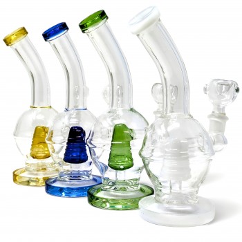 8" Circular Symphony W/ Perc Water Pipe - [ZD320]