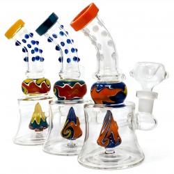 6" Wig Wag Wonders In Every Puff: Molino's Water Pipe - [ZD324]