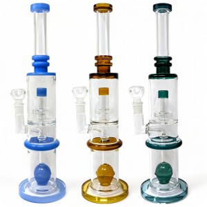 16" IconiDex Dual Perc Water Pipe - [ZD334]