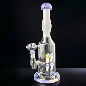 10" Enchanted Shrooms: Mushroom Perc Water Pipe - [ZD345]