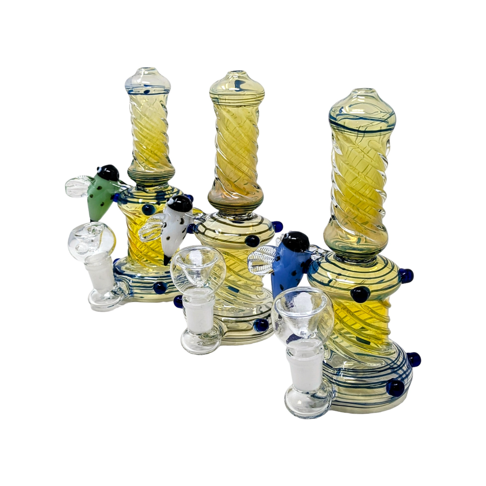 Buy 7" Silver Fumed HoneyBee Water Pipe Online High Quality, Low Price Skygate Wholesale