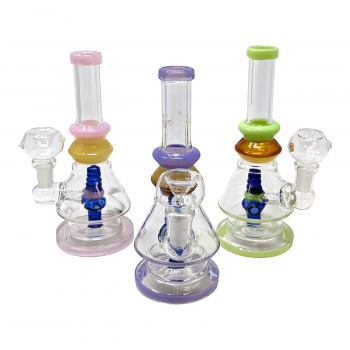 7" Slime Color Beaker Perc Water Pipe [ZD95]