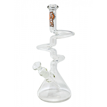 13" ZONG! MICRO CLEAR - 3 KINK BEAKER - [ZMICRO150-BK]